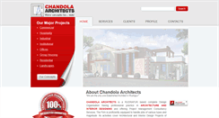 Desktop Screenshot of chandolaarchitects.com