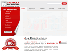 Tablet Screenshot of chandolaarchitects.com